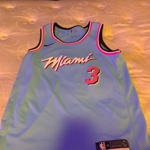 Rare BEAUTIFUL Dwayne Wade Miami Heat Nike Jersey